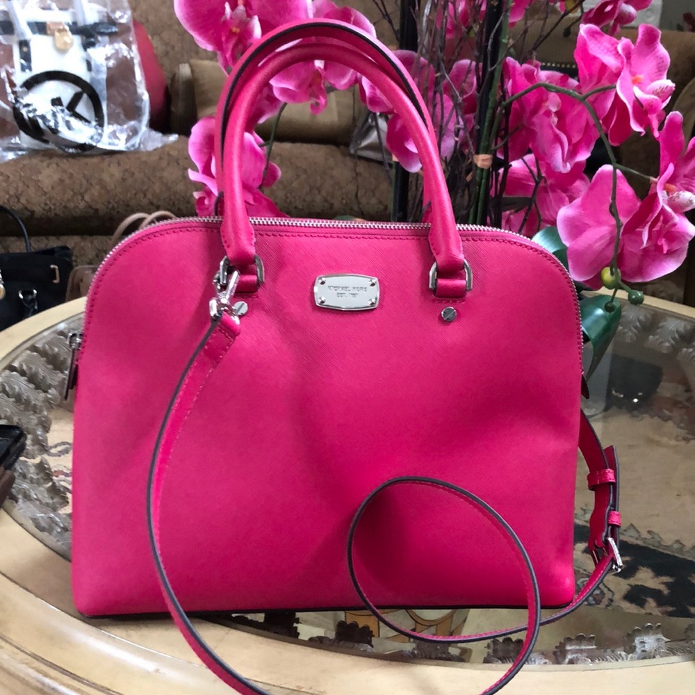 Michael Kors Cindy ultra pink leather